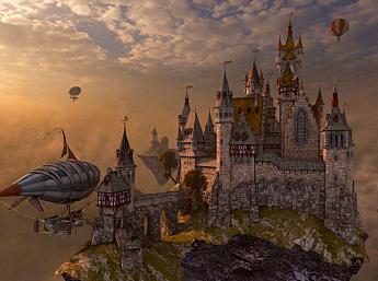 Sky Citadel 3D Écran de Veille