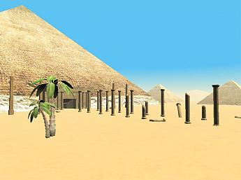Las pirámides de Egipto en 3D imagen grande