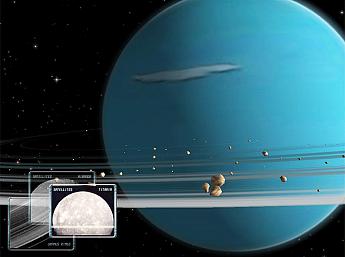 Uranus 3D Weltraum Übersicht für Mac OS X größeres Bild