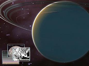 Uranus 3D Weltraum Übersicht größeres Bild