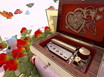 Valentine Musicbox 3D Écran de Veille