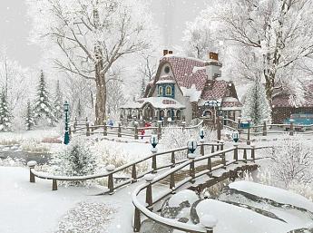 Winter Cottage 3D увеличить