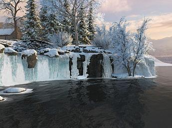 Winter Highlands 3D Image plus grande